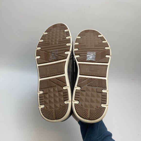 Riverstone Grey Gun smoke Leather Dress Shoes Zipper / Lace Preppy Men Sz 9 US - Picture 5 of 13